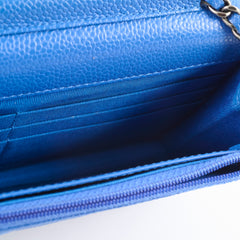 Chanel Wallet on Chain WOC Caviar Blue
