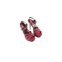 Saint Laurent Tribute Heels Burgundy Size 38