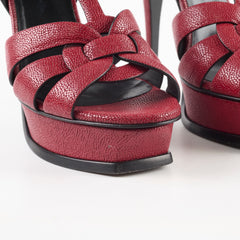Saint Laurent Tribute Heels Burgundy Size 38