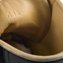 Hermes Quantum High Top Seude/Leather Sneakers Black Size 41.5