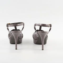 Saint Laurent Tribute Heels Grey Size 38