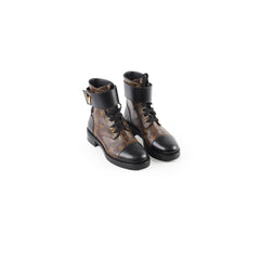 Louis Vuitton Wonderland Flat Ranger Boots Monogram 38
