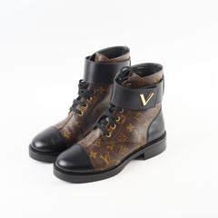 Louis Vuitton Wonderland Flat Ranger Boots Monogram 38