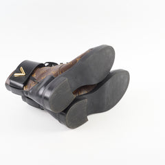 Louis Vuitton Wonderland Flat Ranger Boots Monogram 38