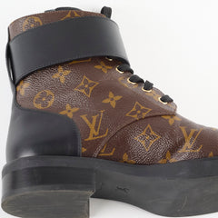 Louis Vuitton Wonderland Flat Ranger Boots Monogram 38