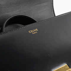 Celine Classique Medium Triomphe Bag Black