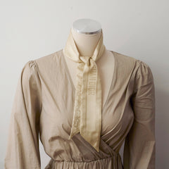 Dior Mitzah Toile de Jouy Silk Scarf Gold