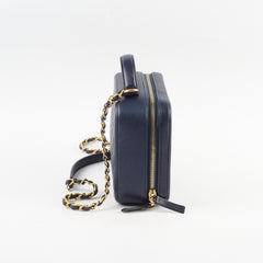 Chanel Filigree Caviar Medium Vanity Navy