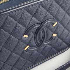 Chanel Filigree Caviar Medium Vanity Navy