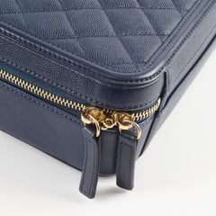 Chanel Filigree Caviar Medium Vanity Navy