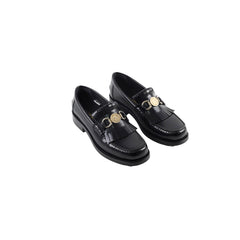 Christian Dior Emblem Leather Loafers Black SIze 39