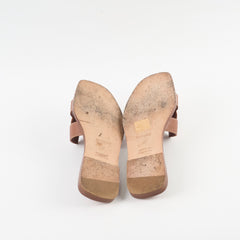 Hermes Oran Sandals Gold size 37