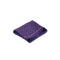 Gucci Polka Dot Silk 90cm Navy and Red