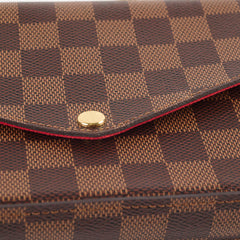 Louis Vuitton Felicie Damier Ebene/Red
