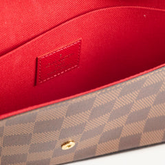 Louis Vuitton Felicie Damier Ebene/Red