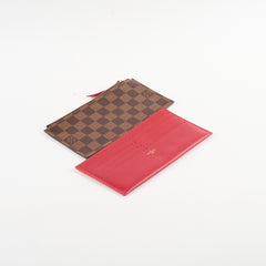 Louis Vuitton Felicie Damier Ebene/Red