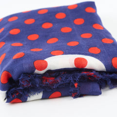 Gucci Blue Polka Dot Modal Silk Sacrf