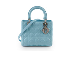 Christian Dior Medium Lady Dior Lambskin Light Blue