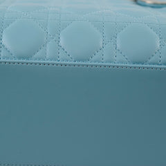 Christian Dior Medium Lady Dior Lambskin Light Blue