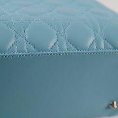 Christian Dior Medium Lady Dior Lambskin Light Blue