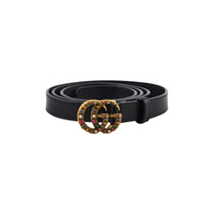 Gucci Women's Crystal Belt Size 95 Black