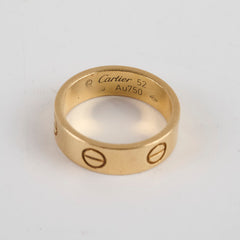 Cartier Love Ring Classic Model Size 52 Yellow Gold