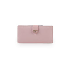Prada Saffiano Long Wallet Pink