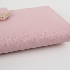 Prada Saffiano Long Wallet Pink