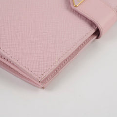 Prada Saffiano Long Wallet Pink