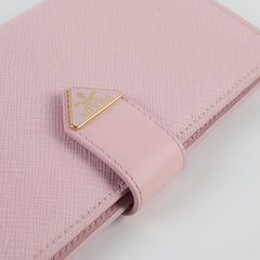 Prada Saffiano Long Wallet Pink