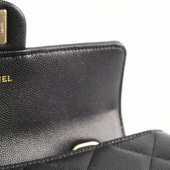 Chanel Mini Retro Twist Bag Black Caviar Top Handle (microchip)