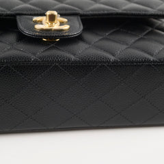 Chanel Classic Flap Medium Black Caviar GHW (microchip)