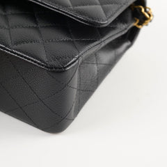 Chanel Classic Flap Medium Black Caviar GHW (microchip)