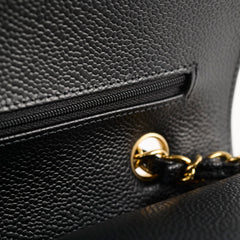 Chanel Classic Flap Medium Black Caviar GHW (microchip)