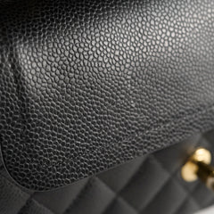 Chanel Classic Flap Medium Black Caviar GHW (microchip)