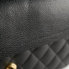 Chanel Classic Flap Medium Black Caviar GHW (microchip)
