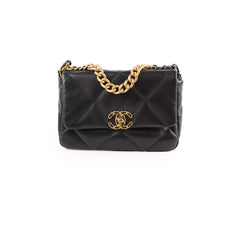 Chanel 19 Small Lambskin Black