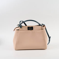 Fendi Mini Peekaboo Blush Pink/ Blue