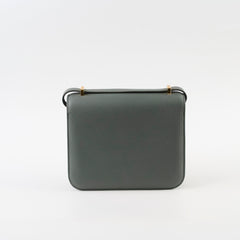 Hermes Constance Epsom 18 Vert Amande Z Stamp