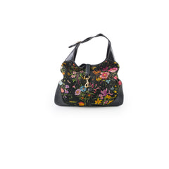 Gucci Black Floral Jackie Bag