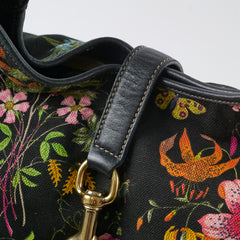 Gucci Black Floral Jackie Bag