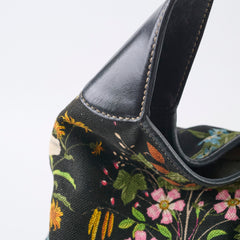 Gucci Black Floral Jackie Bag