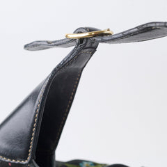 Gucci Black Floral Jackie Bag