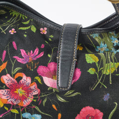 Gucci Black Floral Jackie Bag
