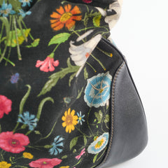 Gucci Black Floral Jackie Bag