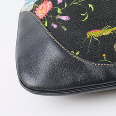 Gucci Black Floral Jackie Bag