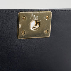 Chanel Small Boy Lambskin Dark Navy