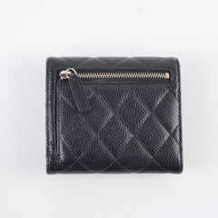 Chanel Fold Wallet Caviar Black 2019