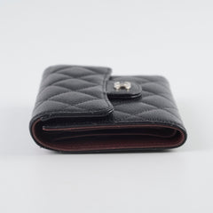 Chanel Fold Wallet Caviar Black 2019