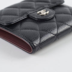 Chanel Fold Wallet Caviar Black 2019